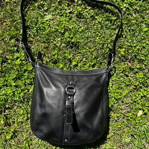 Coach F14018 CHELSEA Black Leather Shoulder Bag